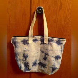 Tie die canvas beach/summer tote
